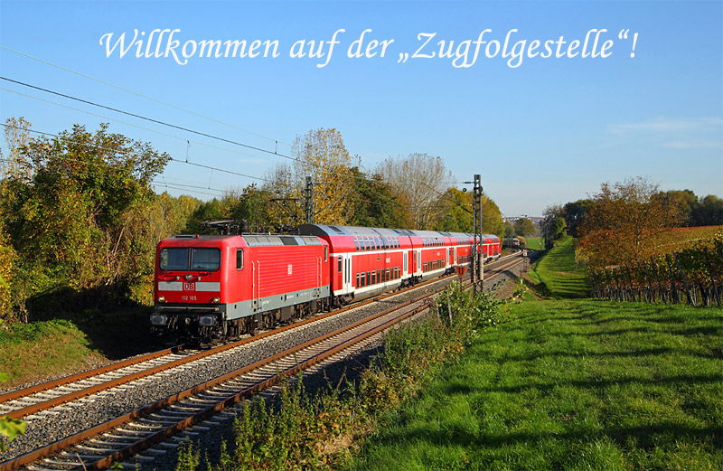 Zwischen Lauffen und Nordheim eilt die Stuttgarter 112 105 am 17.10.2017 mit der RB39918 nach Heilbronn Hbf.
