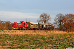 D24 der Bentheimer Eisenbahn mit Sonderzug bei Großringe